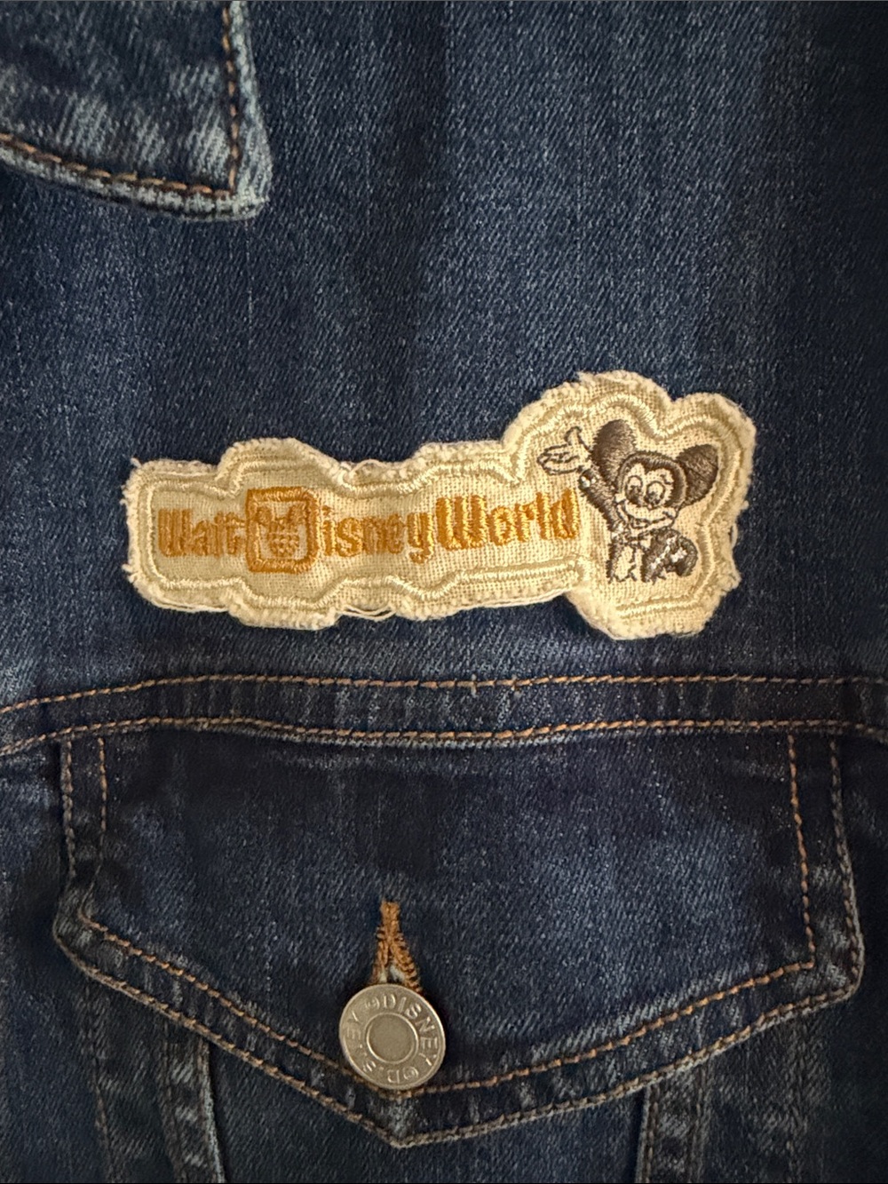 Disney Parks Walt Disney World Mickey Mouse Denim Jacket - UNISEX - Large - Picture 4 of 16